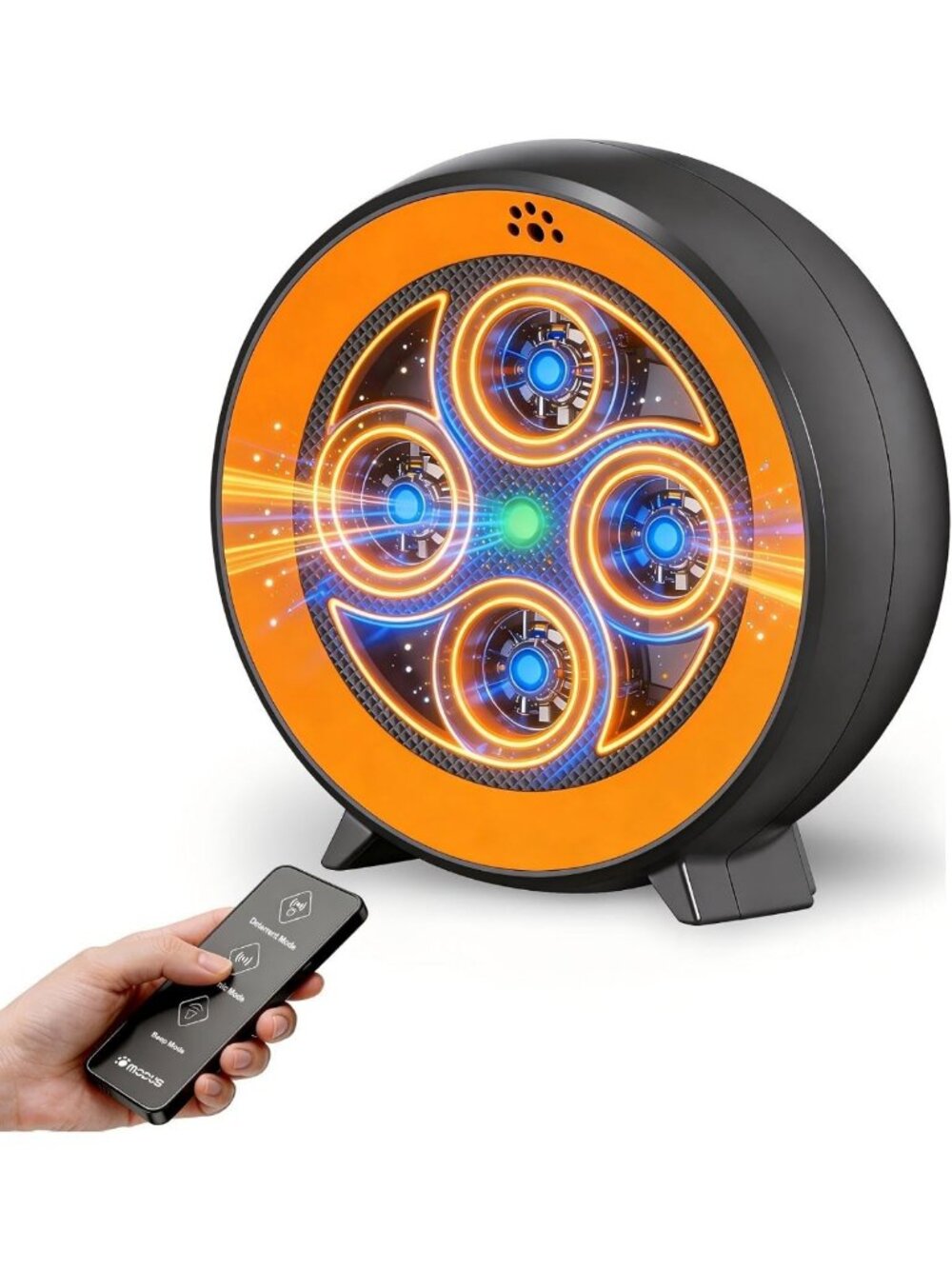 Rechargeable Dog Barking Deterrent with Remote, 6 Adjustable Modes, 200ft Range